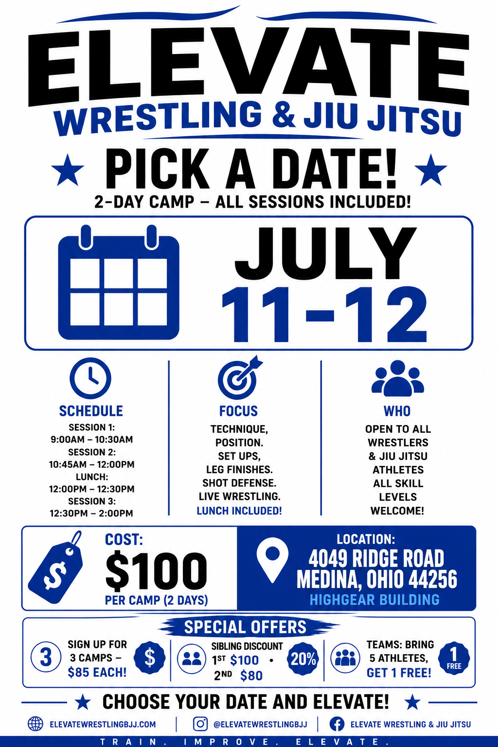 Camp | Folkstyle | July 11-12