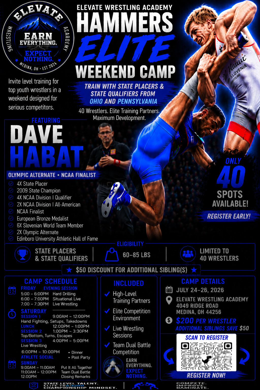 Elite Camp | Dave Habat | July 24-26, 2026