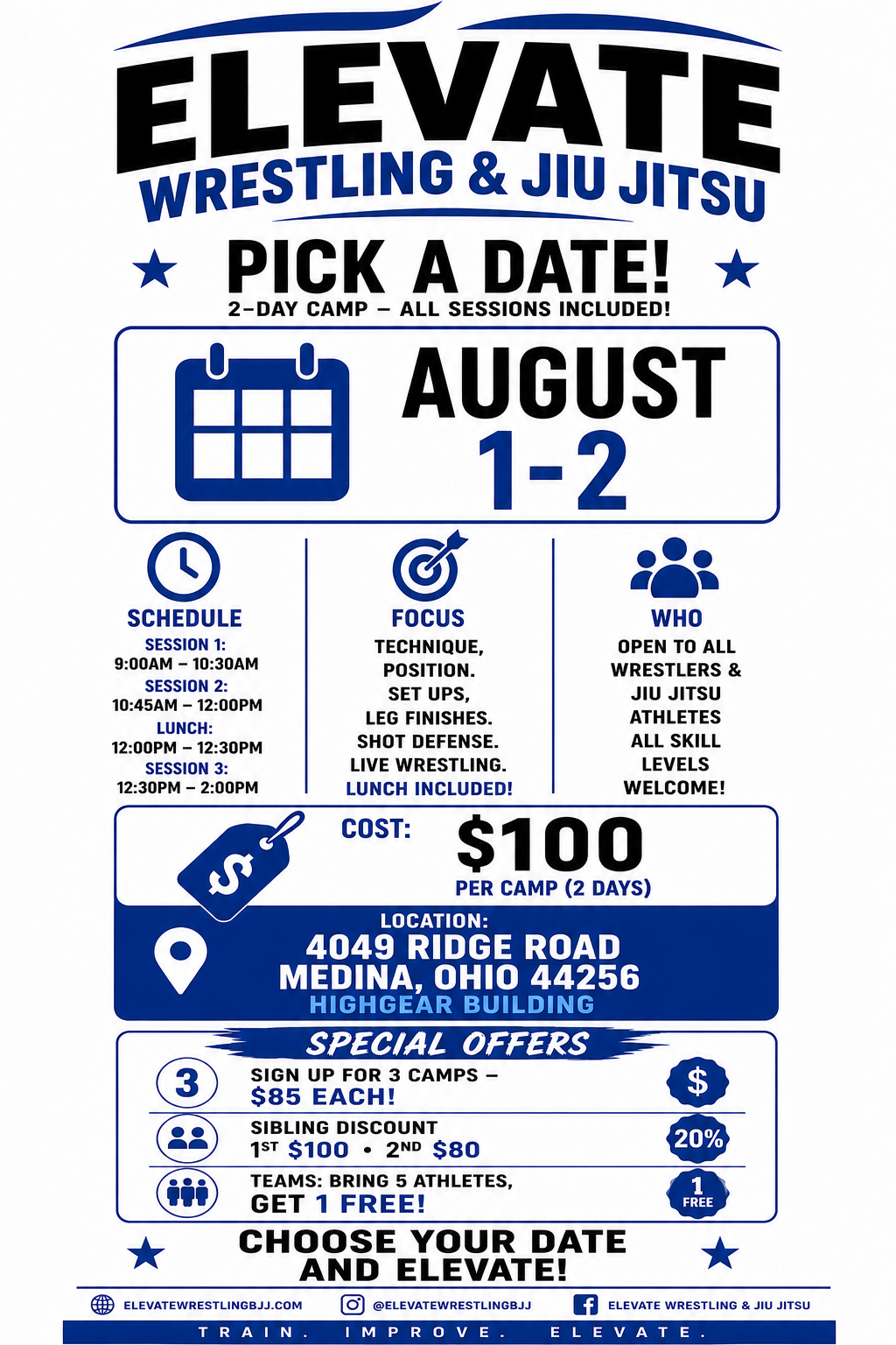Camp | Folkstyle | August 1-2