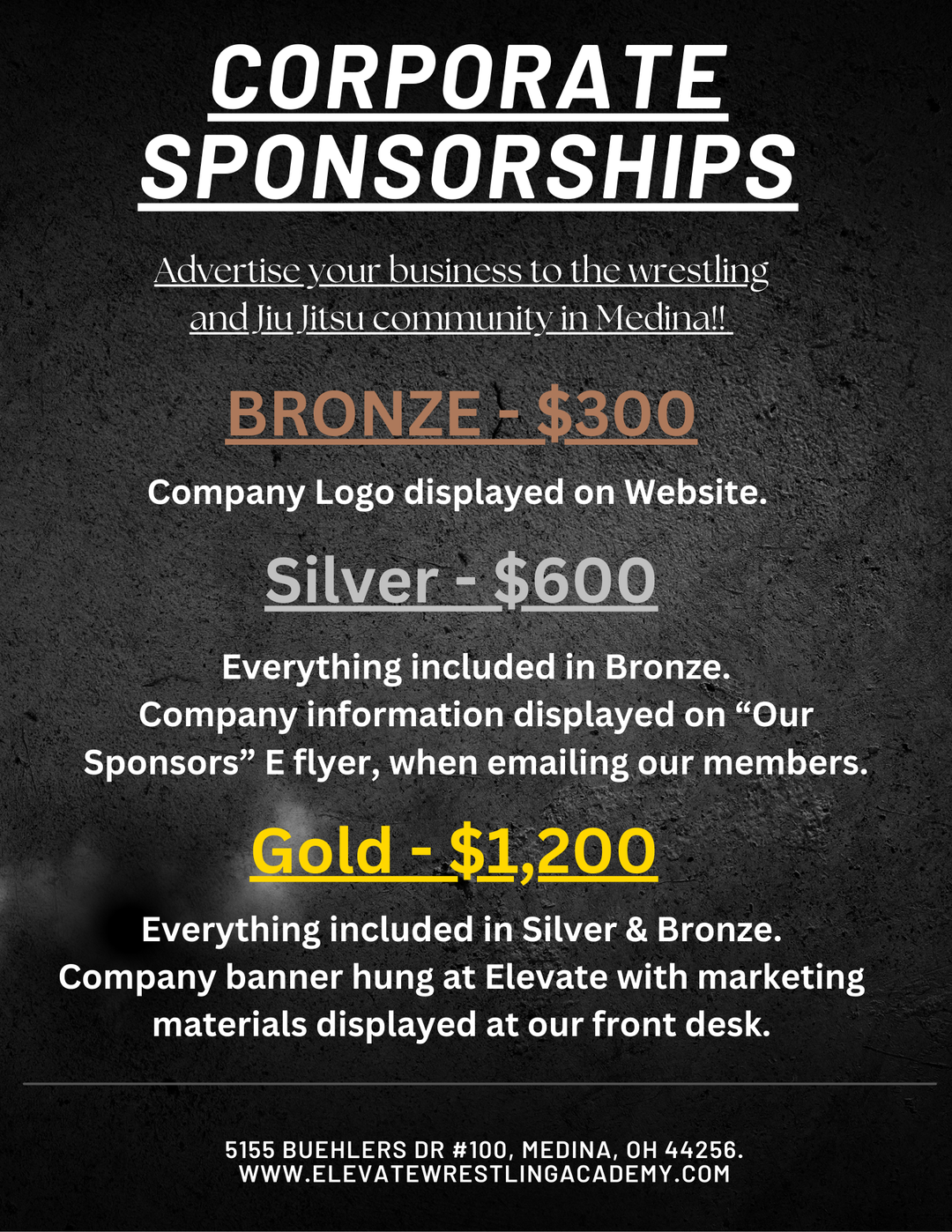 Sponsorship Info